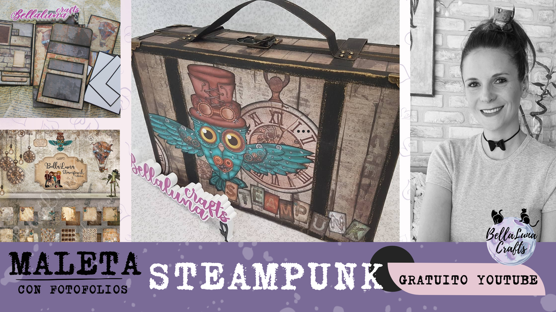 TALLER ONLINE MALETA Y FOTOFOLIOS STEAMPUNK