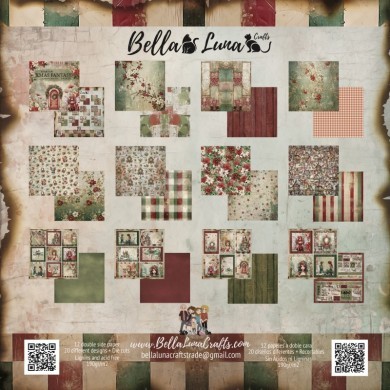 BELLALUNA XMAS FANTASY BASICOS COLLECTION 12X12" - BellalunaCrafts - Scrapbooking