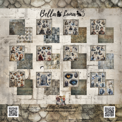 BELLALUNA WALKERS CUT-OUTS COLLECTION 8X8" - BellalunaCrafts - Scrapbooking